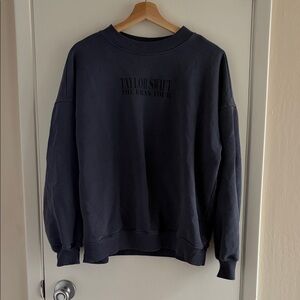 Taylor Swift Eras Tour Crewneck Sweater in Grey - S